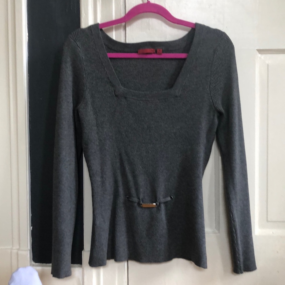 Gray Red brand sweater